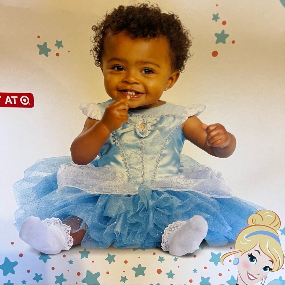 (2) TWIN Disney Baby Cinderella Costumes Sz 6mo+ baby princess dresses NWT🏷 - Picture 9 of 16
